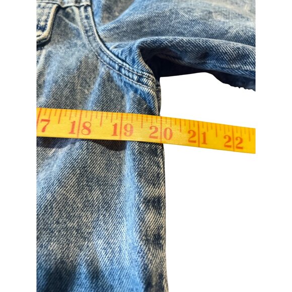Vervet Los Angeles Womens Classic Crop Denim Jacket Size L - Picture 3 of 7
